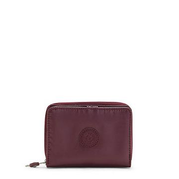 Kipling Money Love Metallic Small Wallet Wallets Burgundy Lacquer | AU 2206WN